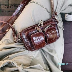 Projektant- Kobiety Torby Na Ramię Leopard Drukuj Damska Torba Zipper Mały Messenger Chain Lady Torebka Kobiet Crossbody