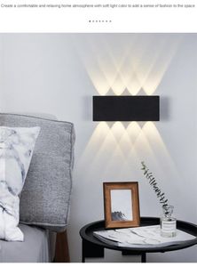 Lampada da parete a LED Moderna e semplice a doppia testa per interni El Camera da letto Corridoio Corridoio Appeso Porta Sfondo Decorazione