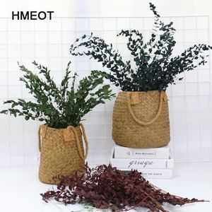 Decorative Flowers & Wreaths Natural Air Dry Real Touch Dried Samll Eucalyptus Leaves Wedding Holiday Family Party Home Decoration Flower Ar