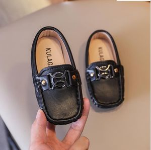 Barn loafers skor pojkar mode sneakers barn massage casual skor barn pojkar platt läderskor storlek 21-30