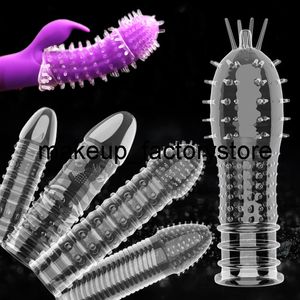 Massage 14 Style Male Enlargement Penis Extender Sheath Reusable toy Enhancer Crystal Penis Sleeve Delay Ejaculation Sex Toys For Man