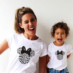Cute Family Matching Clothes Summer Mommy and daughter Tshirt