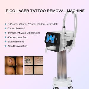 CE-genehmigte vier Wellenlängen-hochwertiger tragbarer Pico-Laser-Tatoo-Pigmentierungs- und Muttermarkentfernung weiße Puppenbehandlung