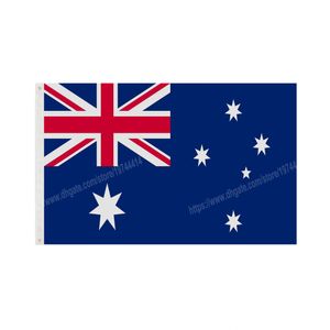 Bandeira nacional de poliéster da bandeira de Austrália voando 90 x 150 cm 3 * 5ft bandeiras em todo o mundo em todo o mundo interior e ao ar livre