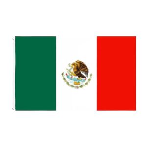 DHL MX MEX Mexicanos Mexikanische Flagge von Mexiko Großhandel Direkt Fabrik Versandfertig 3x5 Fts 90x150cm BES121