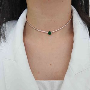 Mode Wasserstraße Halsband 925 Silber Wasser Tropfen Halskette Für Frauen Trendy Super Luxus Türkischen Edlen Schmuck