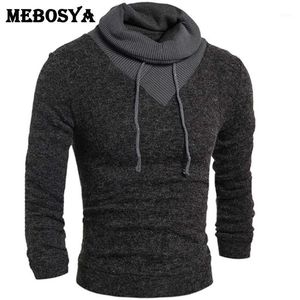 All'ingrosso- Uomo Moda Maglioni Spessore Casual Maschile Slim Pullover Dolcevita Maglione Tinta unita Primavera Abbigliamento da uomo Top in lana