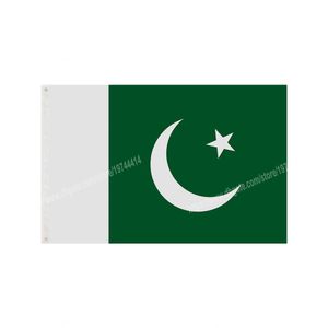 Bandeira do Paquistão Bandeira nacional de poliéster voando 90 x 150 cm 3 * 5ft bandeira em todo o mundo todo o mundo pode ser personalizado