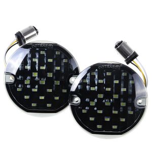 12V LED motocicleta girar luzes luzes lâmpada 1157 para harley flstc flhtc flstn flhtk flht fltr flhr flhrc