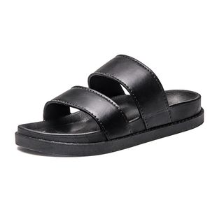 Män kvinnor tofflor sommar sandaler scuffs svart vit sandstrand skor flip flops dam gentlemen flip-flops