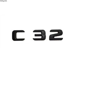 Wholesale matt black stickers resale online - Matt Black ABS Car Trunk Rear Number Letters Words Badge Emblem Decal Sticker for C32 AMG