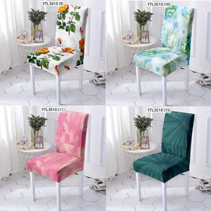 Chair Covers Painted Flowers Kitchen Elf Christmas Decoration Recliner Cover Spandex Dinning Table Desk