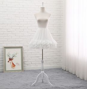 1 hoop ben elastisk midja petticoat för brud kort ballgong bröllopsklänning crinoline midjeband spetsar underkjol i lager