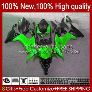 Body Kit For KAWASAKI NINJA ZX1000 C 1000CC ZX1000C 08-10 Bodywork 56No.133 ZX 10R ZX10 10 R 1000 Metal Green CC ZX-10R 2008 2009 2010 ZX10R 08 09 10 Motorcycle Fairing