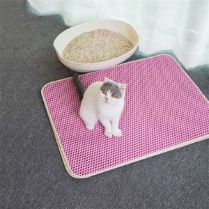 Водонепроницаемый Pet Cat STAT MAT Bed House Складная EVA Двухслойные кошки Нижний Нескользящий слой Ловца 211006