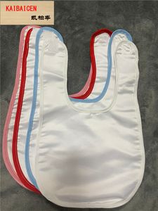 Sublimation Blank Baby Lätzchen DIY Thermaltransfer Baby Burp -Tücher wasserdichtes Bib Kid Produkt