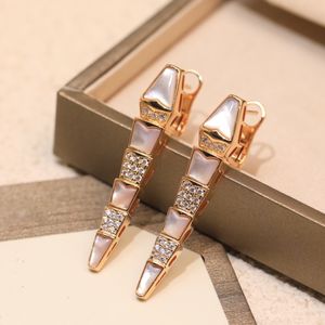 BMV Diamond Earring 18K Gold Plated Stud Jewelry Högsta Counter Quality Luxury Brand Designer Officiella reproduktioner örhängen Stud Present till flickvän