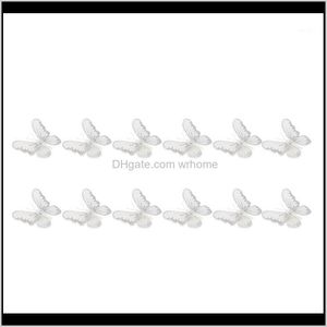 Decorações Festivo Festa Fontes Home Garden12PCS 3D Lantejoulas Borboleta Borboleta Cabelo Clipes Para Cabeça de Árvore de Natal Flores Artificiais Casamento