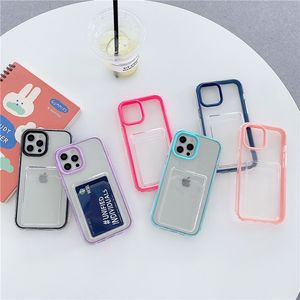 Low price Transparent cell phone cases for iPhone 12 11 Pro Max XR XS 8 7 12Mini Two-in-one TPU plus PC thickened anti-drop smartphone case