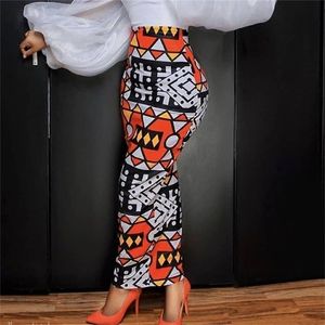 Kvinnor Tryckt Party Skirt High Waist Vintage Office Ladies Elegant Klassig Modest Kvinna Afrikansk Slim Fit Club Event Sommar Jupes 210619