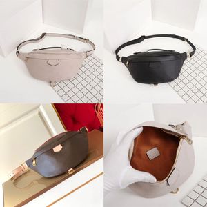 Lyxdesignade bumbag-väskor kvinna midjeväskor embossing rumpa bröstväska mode fannypack klassiska kvinnor cross body handväskor präglade läder axel fanny packs