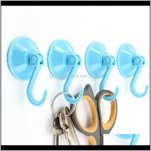 Hooks Rails Storage Housekeeping Organization Home & Gardenremovable Bathroom Kitchen Wall Vacuum Suction Cup Hook Hangers Drop Delivery 2021