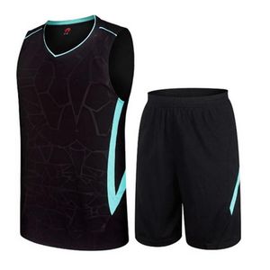 Nowe marki Mężczyźni Zestaw Koszula Training Koszykówka Jersey Pack Oddychanie Zestawy sportowe X0322