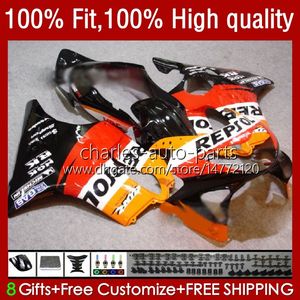 OEM-Verkleidungen für Honda CBR600F4I CBR 600F4I 600 F4i Repsol Orange FS CC F4 I 2004-2007 55NO.153 CBR600FS CBR600 F4I 04 05 06 07 600CC 2004 2005 2006 2007 Injection Mold Kit