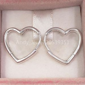 Andy Jewel Authentic 925 Sterling Silver Studs Heart Fits European Pandora Style Studs Jewelry