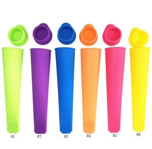 Kitchen Tools 100pcs 20cm Silicone Pop Yogurt Push Up Ice Cream Lolly Pops Maker Frozen Stick Jelly Popsicle Mould Mold DIY SN2595