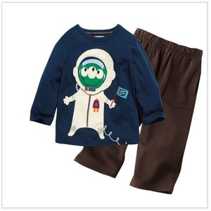 Pilot Chłopcy Dresy Długim Rękawem Koszulki Spodnie Sport Suit Dla Boy Topy Ubrania Dla Dzieci Zestaw Haft Kids Jersey 210413