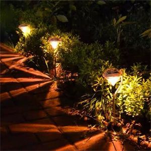 Outdoor Garden Decorations Solar Lampions Zasilany Stawka Diament LED Lampy Lawn Światła Ścieżka ścieżka LJA2437 Wetlw 1357 T2