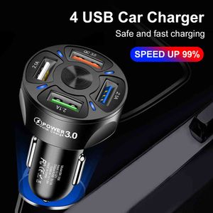USB Car Charger Quick Charge 3.0 Mobile Phone For iPhone 12 Huawei Mate 30 Tablet Portable Wall Support 2.1A Fast Charging