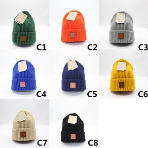 Moda boné de inverno masculino designer gorro gorro feminino cor sólida gorro de malha respirável bonés casuais