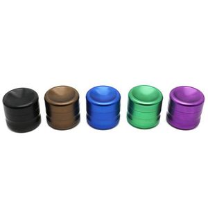 Smoking Colorful Concave 50MM Aluminum Alloy Dry Herb Tobacco Grind Spice Miller Grinder Crusher Grinding Chopped Hand Muller Cigarette Holder DHL Free