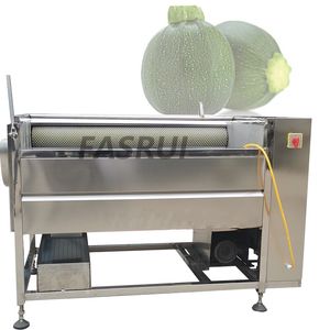 Höghastighets produktionslinje av frukt och grönsaksrulle tvättmaskin potatis rengöring av peeling maskin