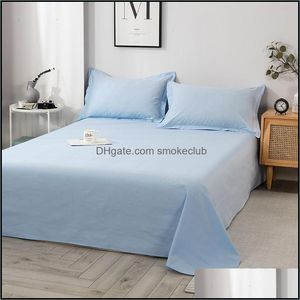 Bedding Sets Supplies Home Textiles & Garden Pure Color Cotton Sheets, Single-Piece Double Mattresses, Single Student Dormitory Beds, El Sin