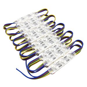 RGB LED Module 5050 SMD with Lens for Sign Letters injection advertising light Modules Outdoor Use