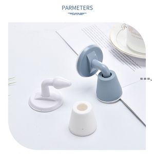 NEWMute Non-punch Silicone Door Stopper Touch Household Sundries Toilet Wall Absorption Plug Anti-bump Holder Gear Gate Resistance RRD11589