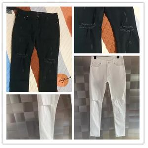 Nuovo designer di lusso Mens Jeans Lavato Design White Slimleg Jeans leggero Denim Stretch Denim Skinny Dimensione