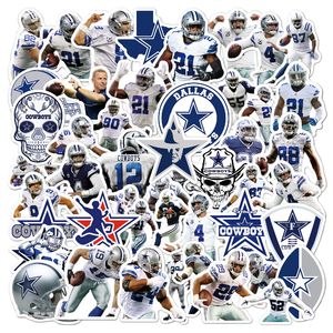 50pcs No Repetition Football Team Stickers Rugby DIY Graffiti Decals For Notebook Car Luggage Motorcycle Fridge Phone Case Scooter Water Cup Gift Sticker