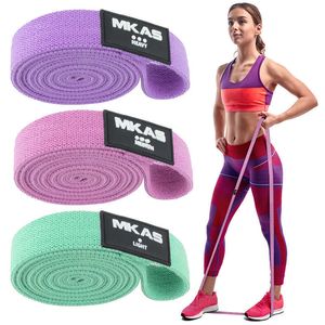 Fitness Resistance Bands Workout Hip Loop Elastic Exercise Band Gum Sport Yoga Strength 3-Piece Non-Slip For Leg Home Equipment H1025