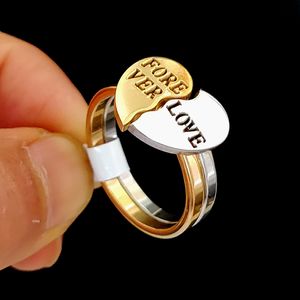 24 Sets Damen-Ring, Edelstahl-Ring, Großhandel, Schmuck, Party, Geschenk, hochwertiges Band, Mix Love Forever, Paare, brandneu