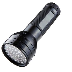 UV Işıkları LED Ultraviyole El Feneri Lambası 51leds 395nm Meşaleler Ultra Menekşe Torçlu Kara Işık Detektörü Köpek İdrar Evcil Hayvanlar ve Yatak Hatası Floresan Scorpion