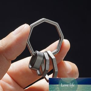 Настоящий чистый титановый сплав ключа кольцо супер легкий висит пряжки ключа колец Quickdraw Titanium keychain инструмент творческий брелок
