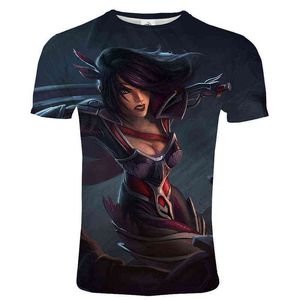 LOL 3DプリントTシャツゲームスタイル男性女性カジュアルOネックストリートウェア半袖TシャツリーグのLegends Unisexヒップホップシャツx0621