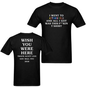 Herren und Womens T shirts Baumwolldruck T Shirt Big Size S XXXL Travis Sco Astroworld Gov Ball NYC