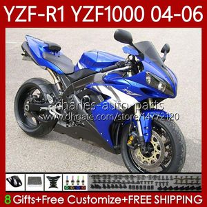 Kit carenature per YAMAHA YZF-R1 YZF R 1 1000 CC YZF1000 Stock blu YZFR1 04 05 06 Carrozzeria 89No.58 YZF R1 1000CC 2004 2005 2006 YZF-1000 2004-2006 Corpo moto OEM