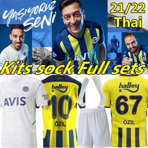 20 Fenerbahce SK Soccer Jerseys Camisetas defêtbolホームメスÖzilOzan Tufan Perotti Samatta Pelkas Thiam Men Kids Kits Sockフルセットサッカーシャツ