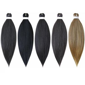2021 Soild Ombre Två färger Braiding Hair Jumbo Flätat Hår 26 tum 5 Förpackningar Hot Selling Vävning Syntetisk lätt flätande hår